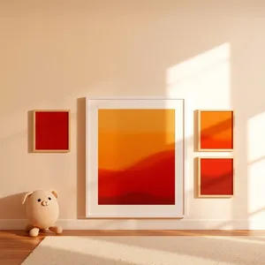 kids room wall art mockup example 1